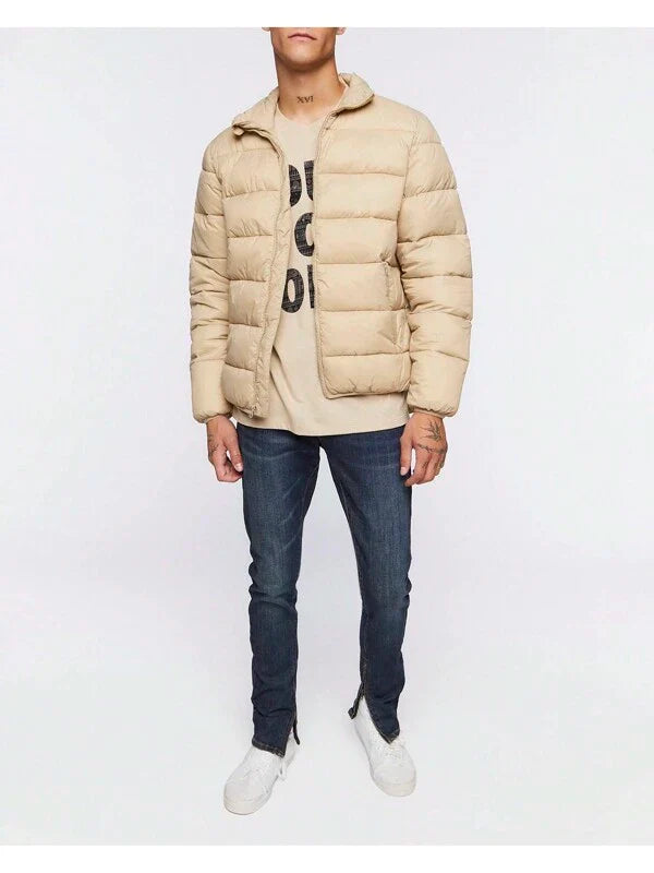 Regalia Beige Puffer Jacket – Lightweight Warmth & Timeless Style