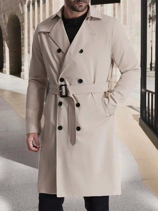 Vienna Beige Trench Coat with Belt – Ultimate Sophistication and Versatile Comfort