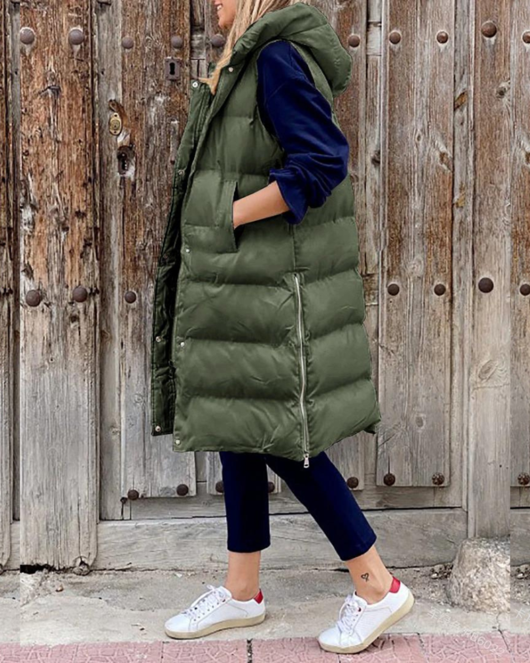 Dahlia | Women's Hooded Long Puffer Vest