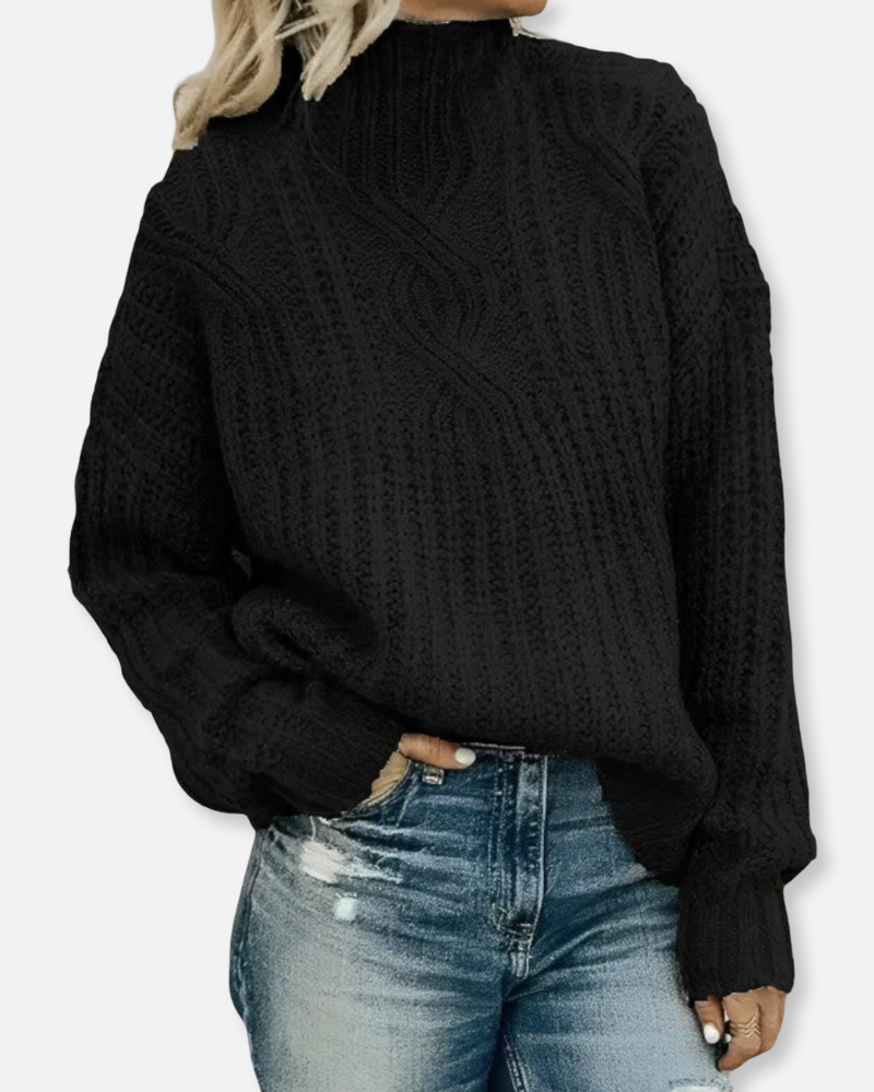 Hudson Chunky Knit Turtleneck – A Cozy Embrace of Warmth and Style