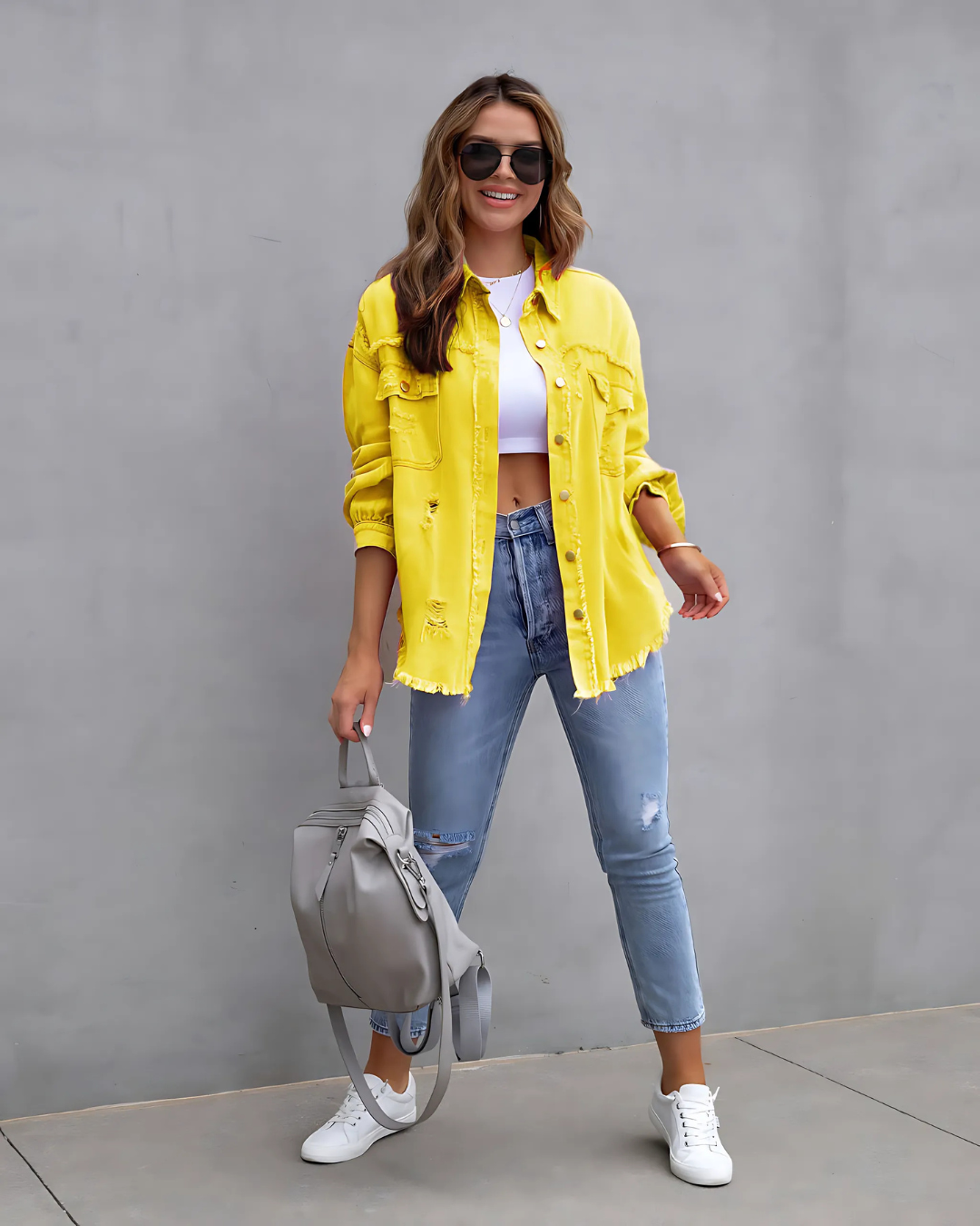 Georgia | Women's Oversized Denim Winter Jacket