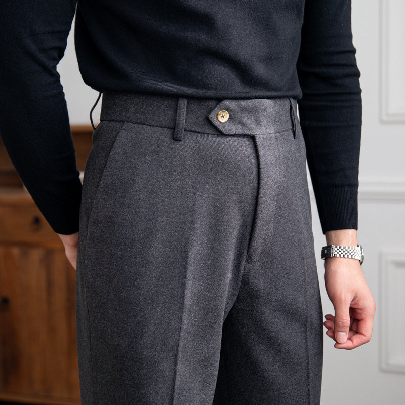 The Milan Commuter Thick Casual Trousers – Comfort & Style for the Modern Traveler