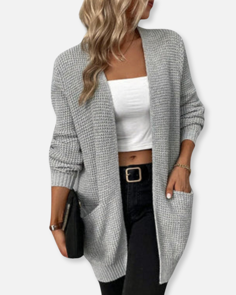 Luna Knit Open-Front Cardigan – Cozy & Versatile