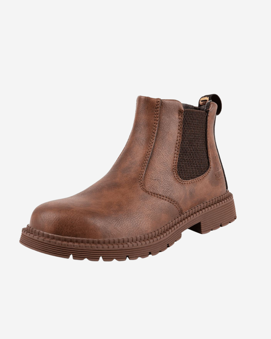 Kairo | Men's Leather Chelsea Winter Boots Slip-On Safety Design
