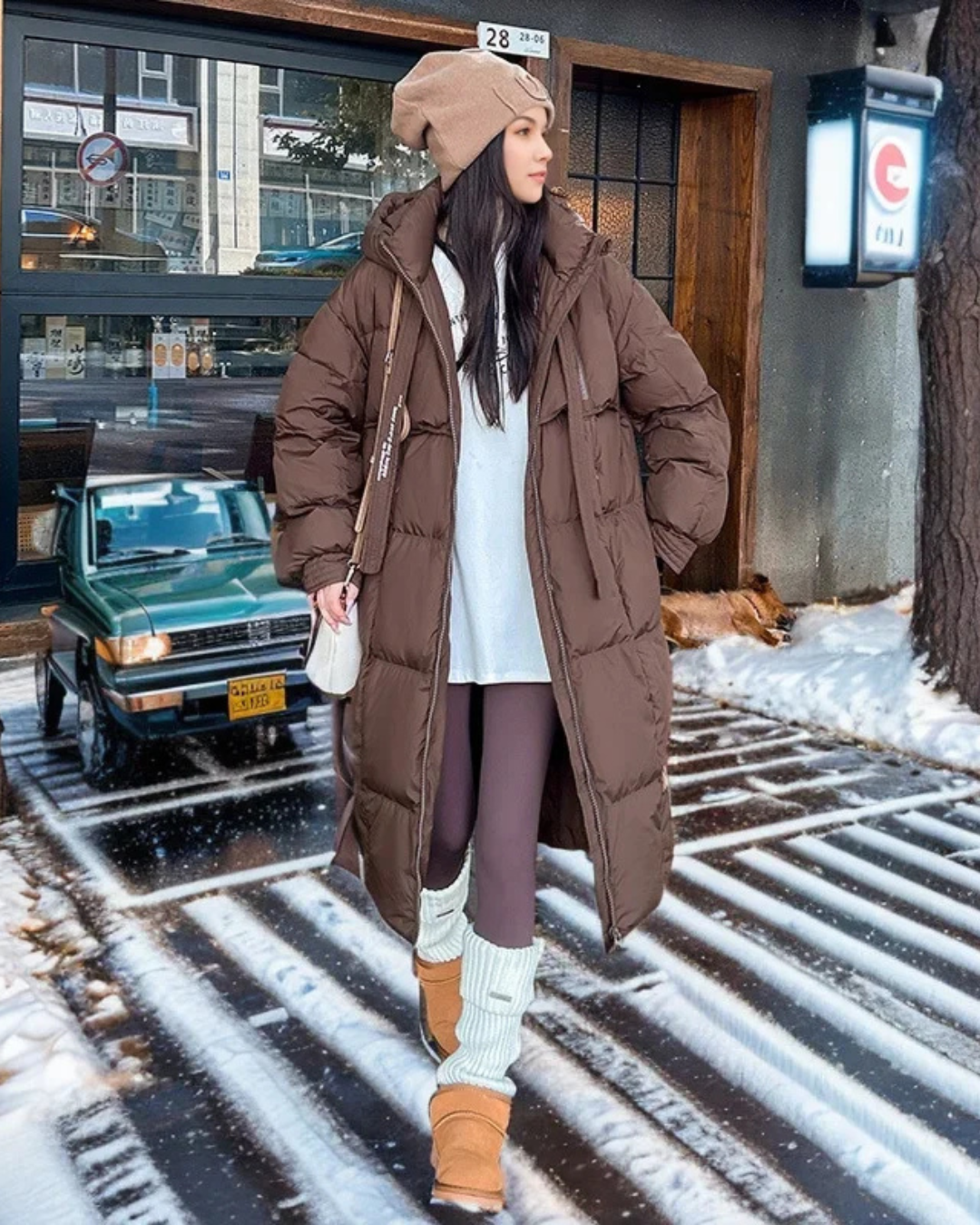 Vanessa | Women's Long Hooded Parka Jacket