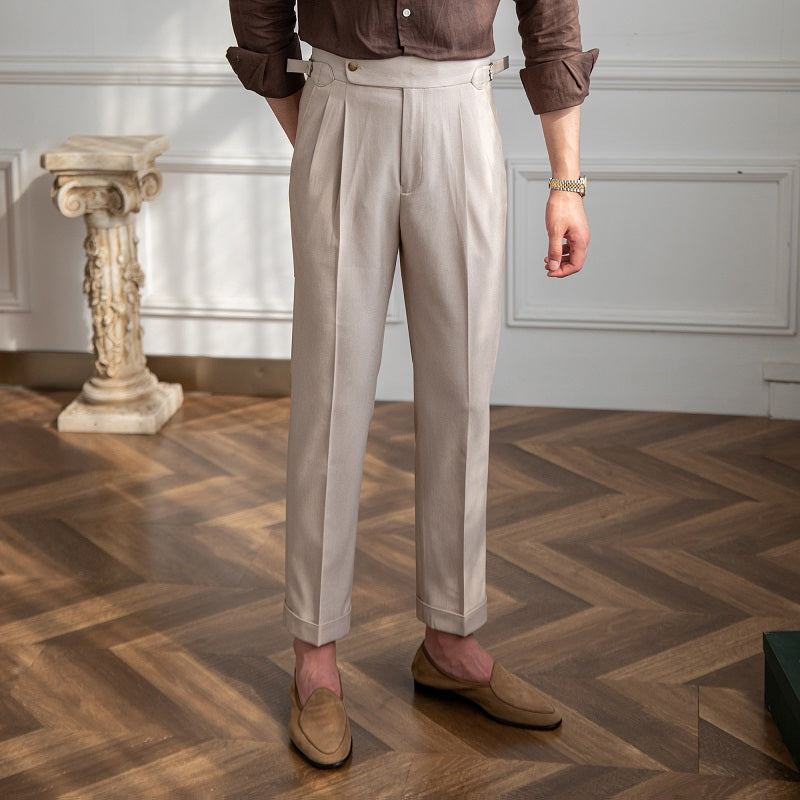 The Valencia Breathable Straight-Leg Trousers – Effortless Comfort & Timeless Style