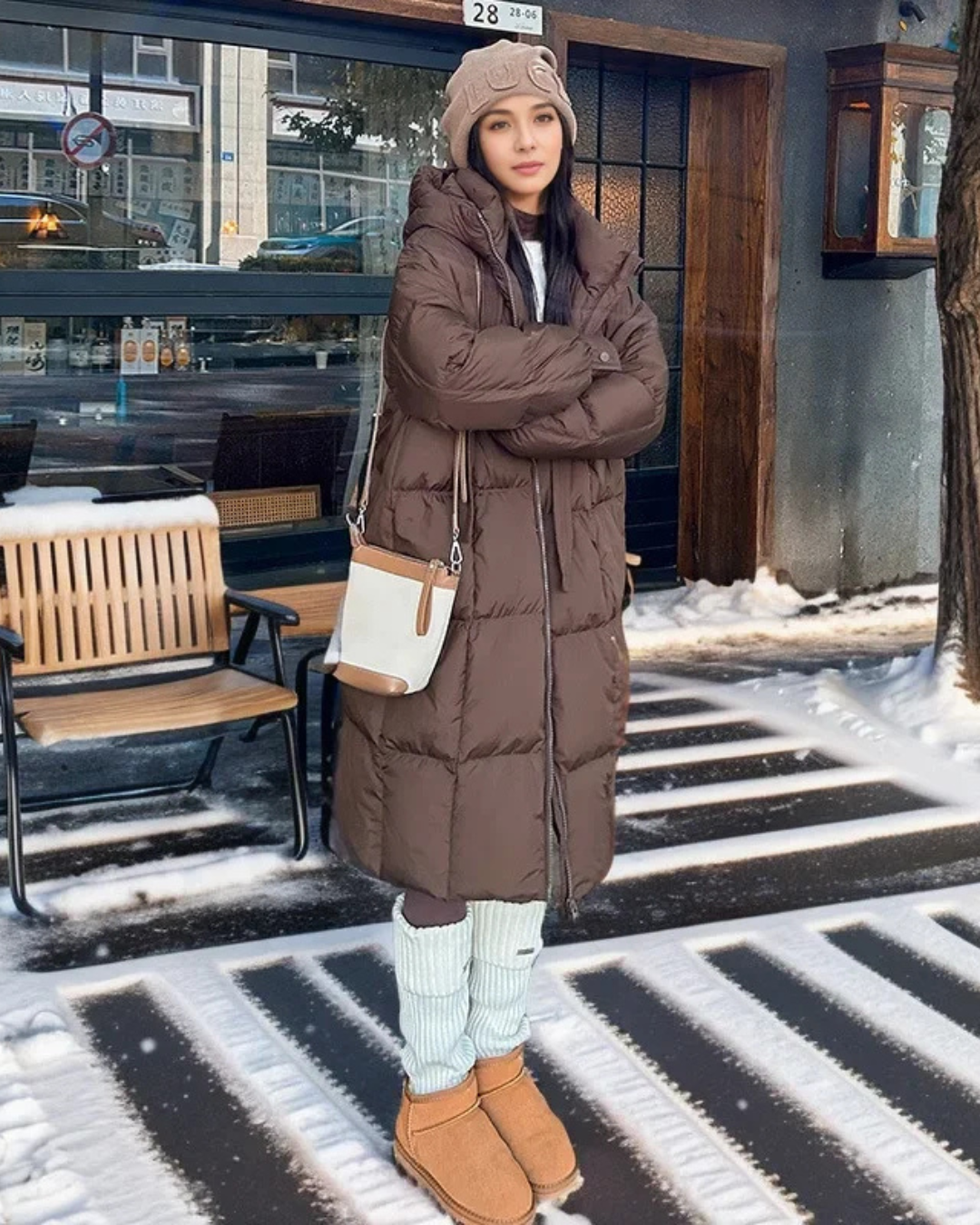 Vanessa | Women's Long Hooded Parka Jacket