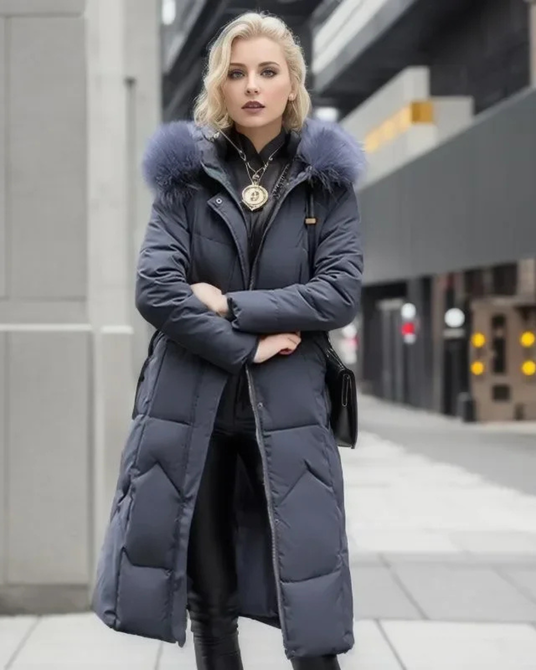 Laureen | Women's Long Quilted Jacket