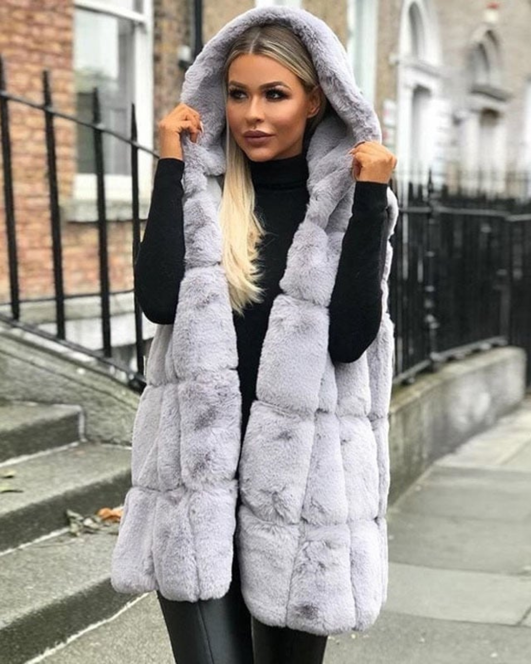 Clarisse | Women's Hooded Long Vest