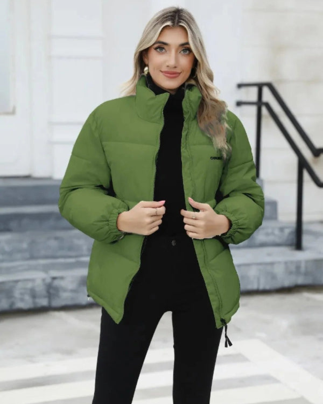 Thelma | Women's Quilted Jacket Relaxed Fit High Collar