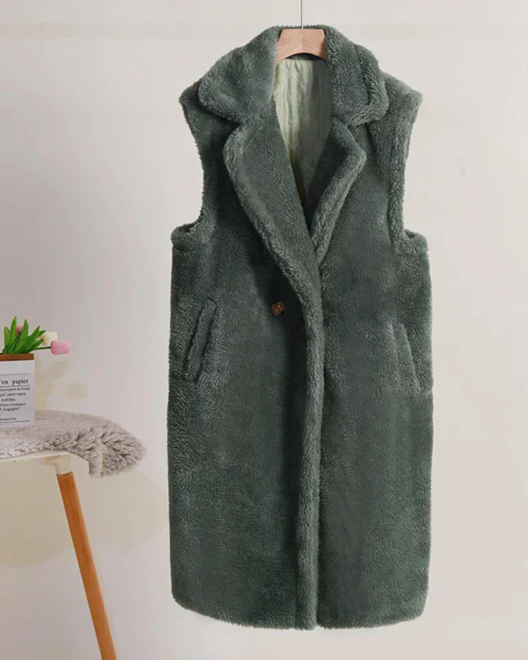 Erich | Women's Sleeveless Double Breasted Long Vest