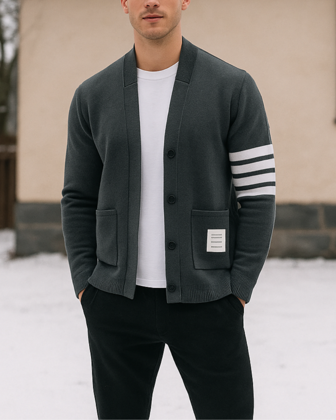 Norman | Men's Premium Wool Cardigan