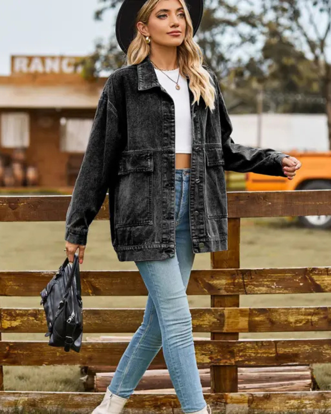 Vivian | Women's Slim Fit Retro Denim Winter Jacket