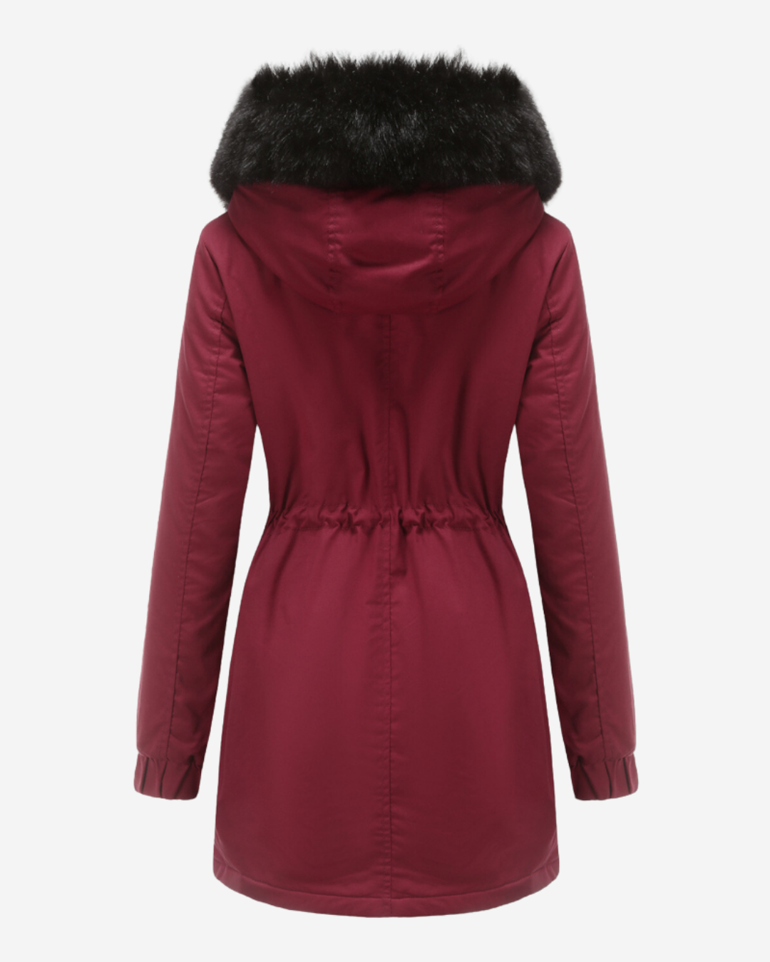 Patricia | Women's Parka Jacket Longline Fit with Faux Fur Hood