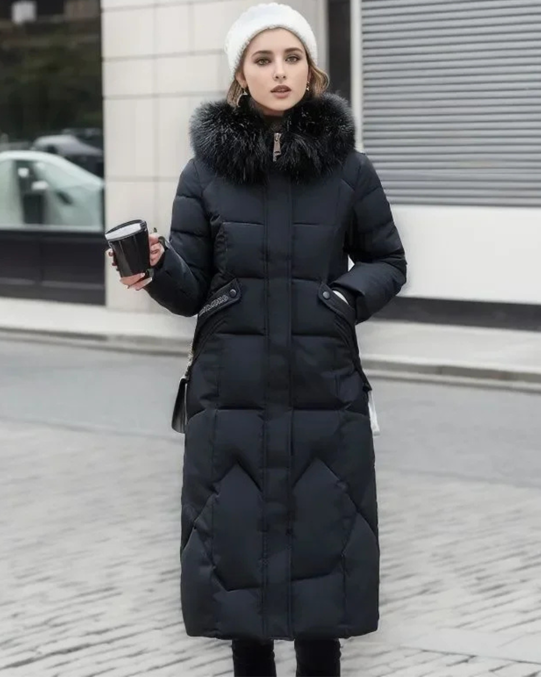 Laureen | Women's Long Quilted Jacket