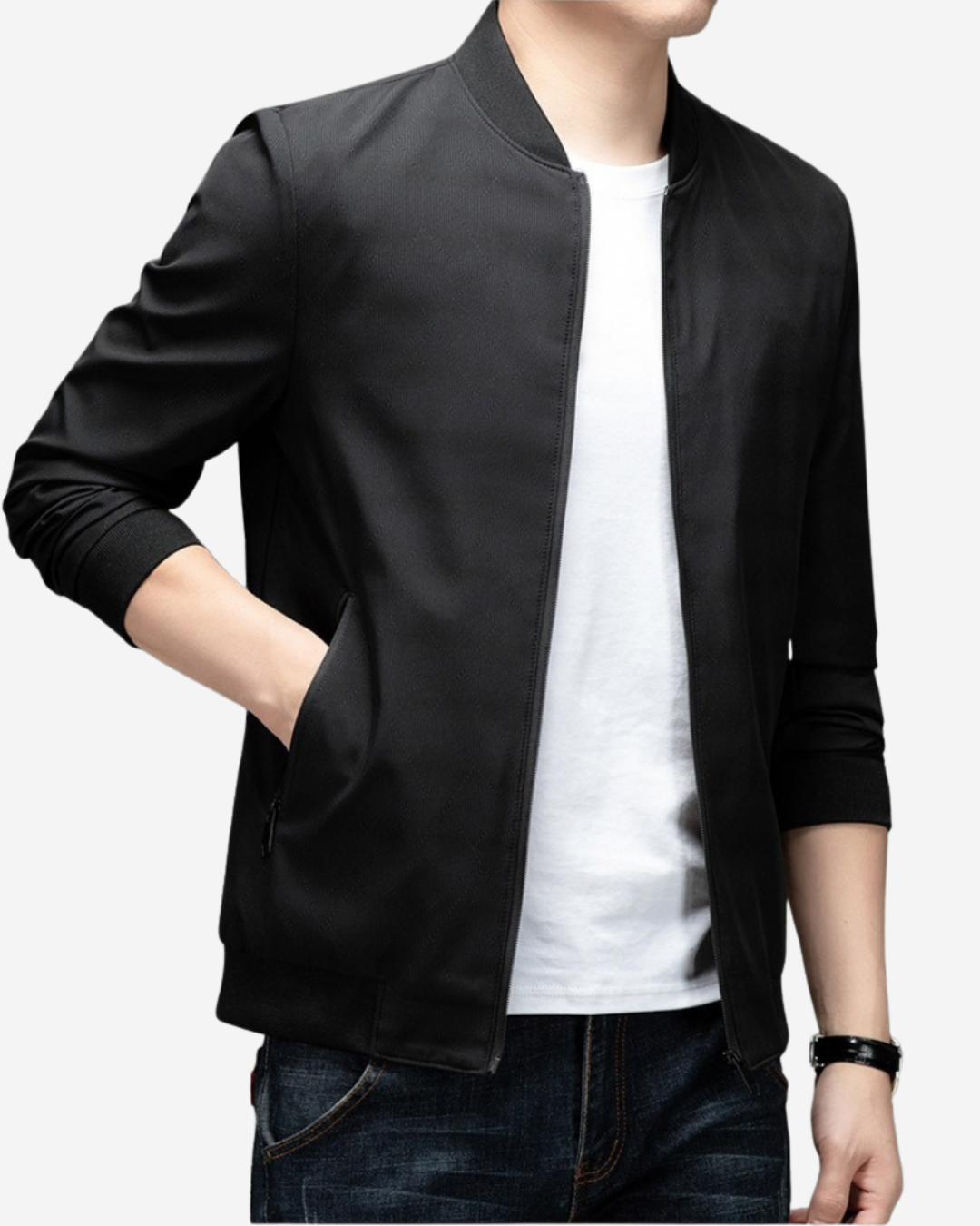 Simon | Men's Bomber Jacket Regular Fit with Sleek Finish