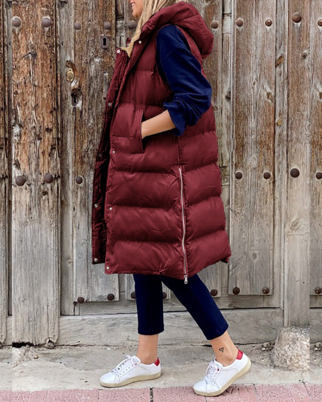 Dahlia | Women's Hooded Long Puffer Vest