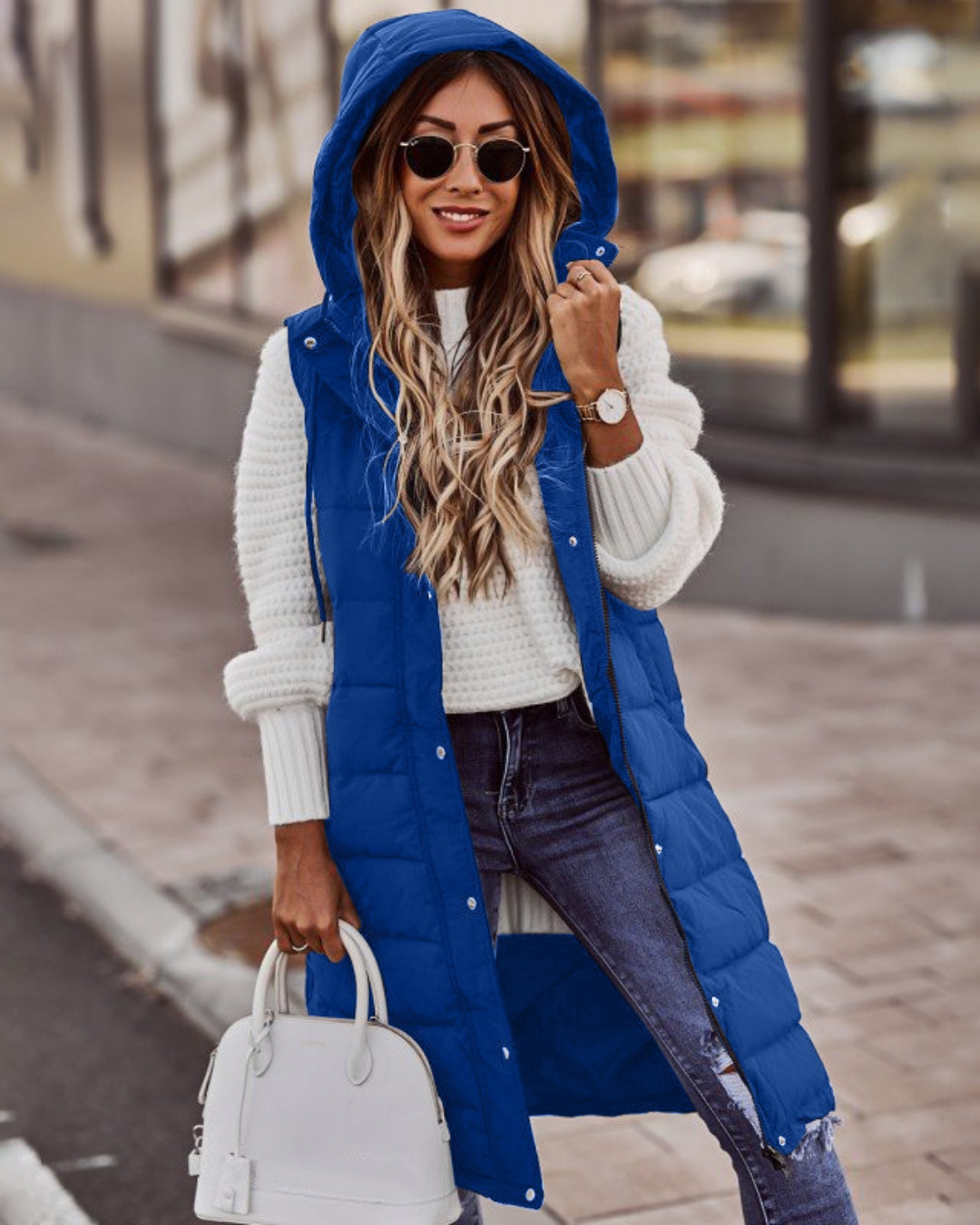 Ritchelle | Women's Hooded Longline Puffer Vest