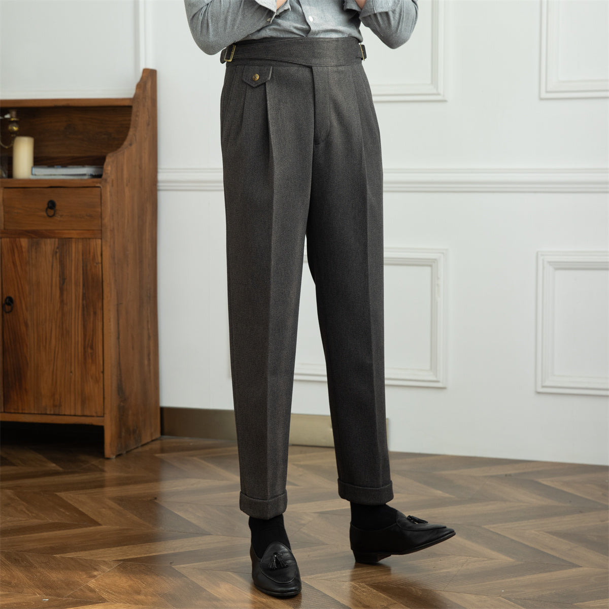 The Milano Wool-Blend Casual Trousers – Versatile Comfort & Sophisticated Design