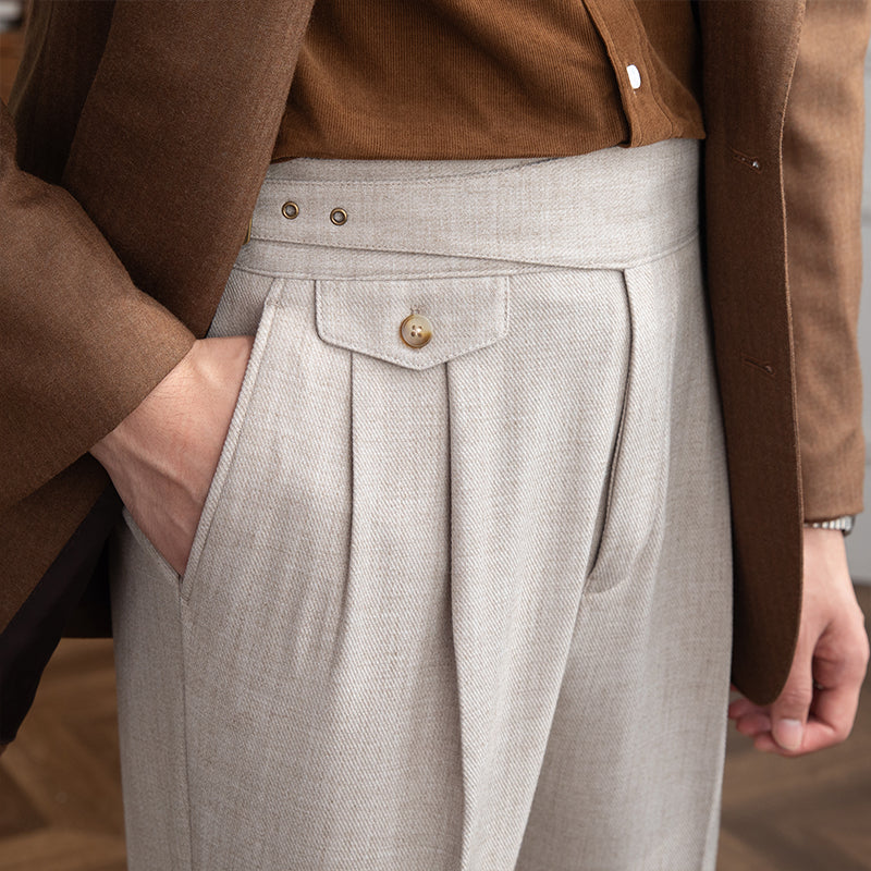 The Milan Straight-Leg High-Waist Trousers – Effortless Elegance & All-Day Comfort