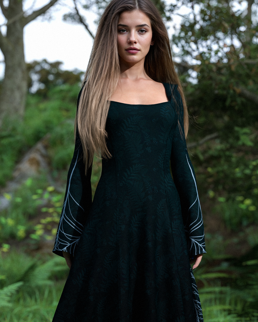 Fabiola | Women's Halloween Forest Witcher Long Dress