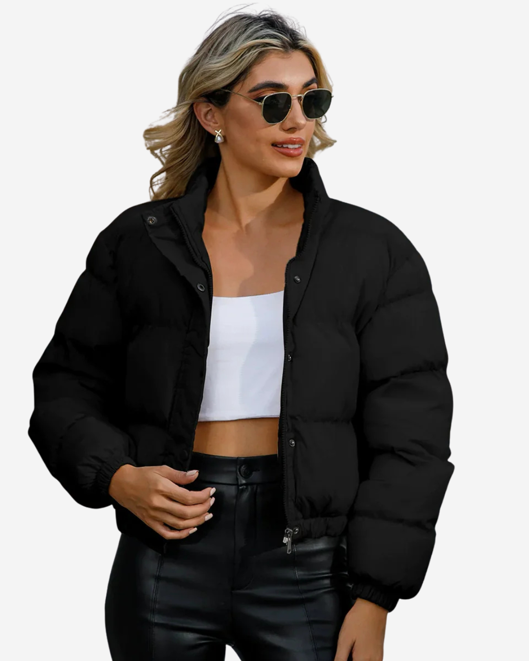 Prescilla | Women's Cropped Puffer Winter Jacket