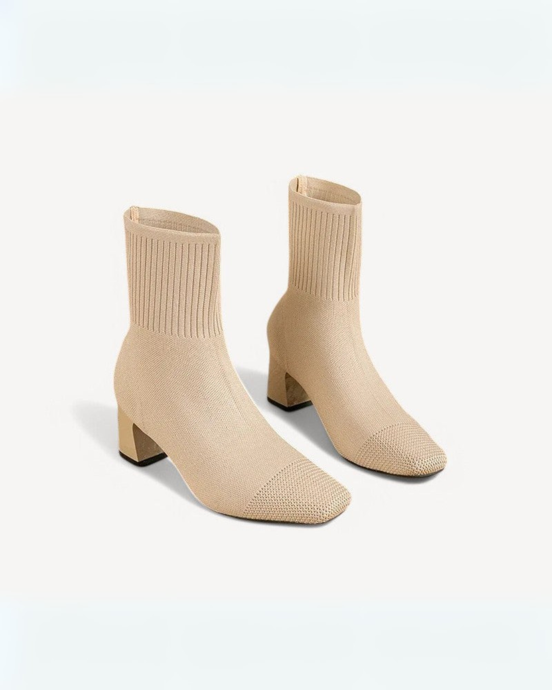 Ingrid | Women's Knit Square-Toe Winter Boots Stretch Sock Fit