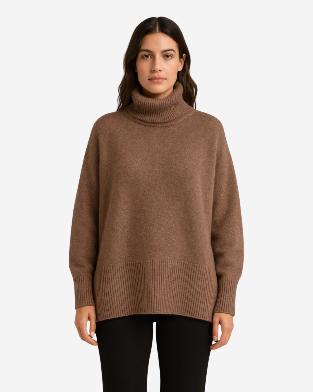 Maureen | Women's Oversized Knitted Turtleneck Sweater