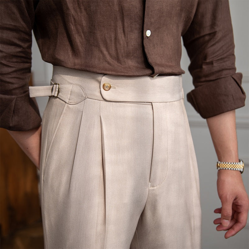 The Valencia Breathable Straight-Leg Trousers – Effortless Comfort & Timeless Style