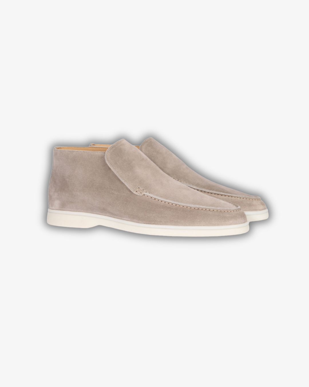 Prince Charming Grey Suede Loafers for Men | Luxe Comfort and Style