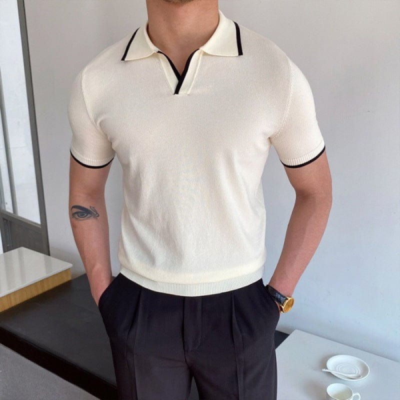 Heritage Collar Polo – Timeless Elegance and Refined Style