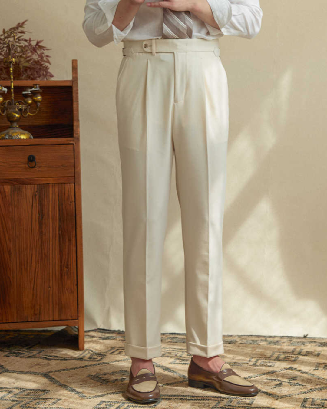 Terence | Men's Italian Style Gurkha Trousers