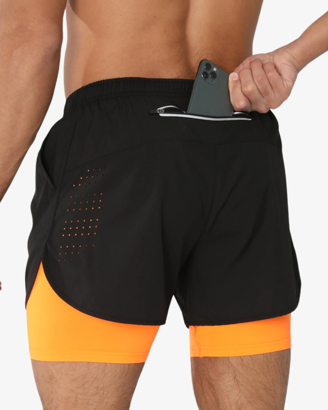 Men’s 2-in-1 Quick Dry Gym Shorts - Zipped Pockets