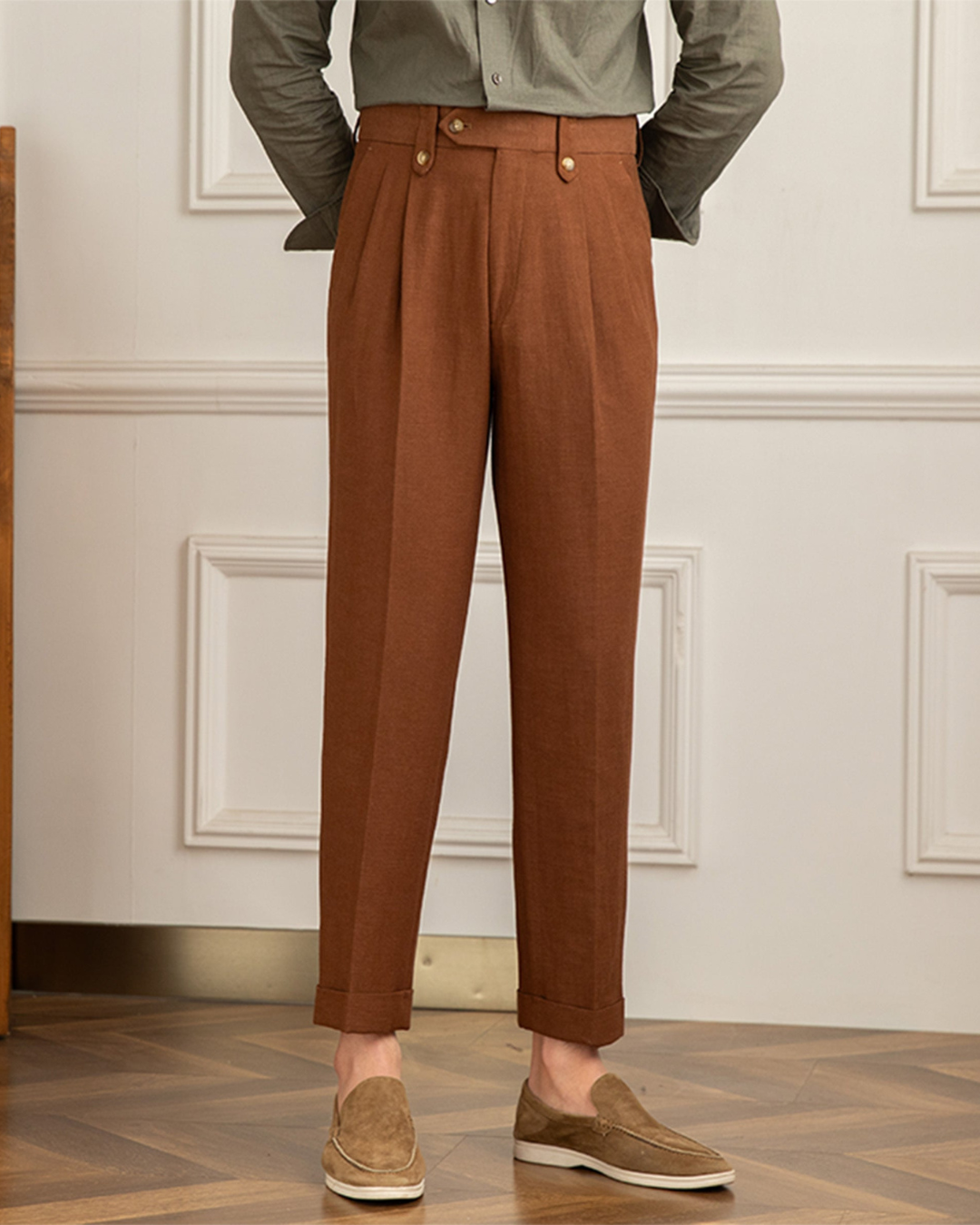 Men’s Lightweight Linen Trousers – Breathable Summer Pants