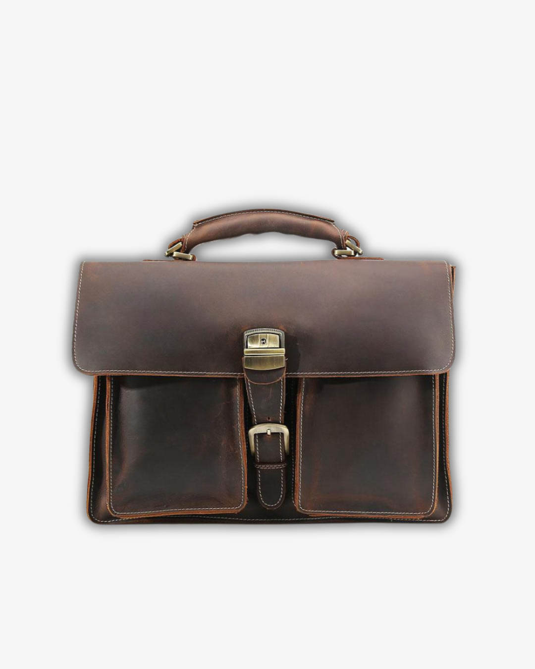 Niara Brown Leather Shoulder Bag | Timeless Vintage Elegance