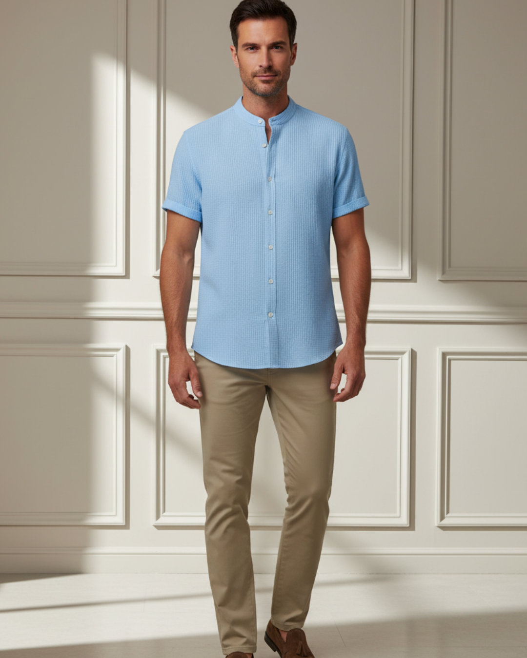 Edward | Men's Short Sleeve Summer Linen Shirt
