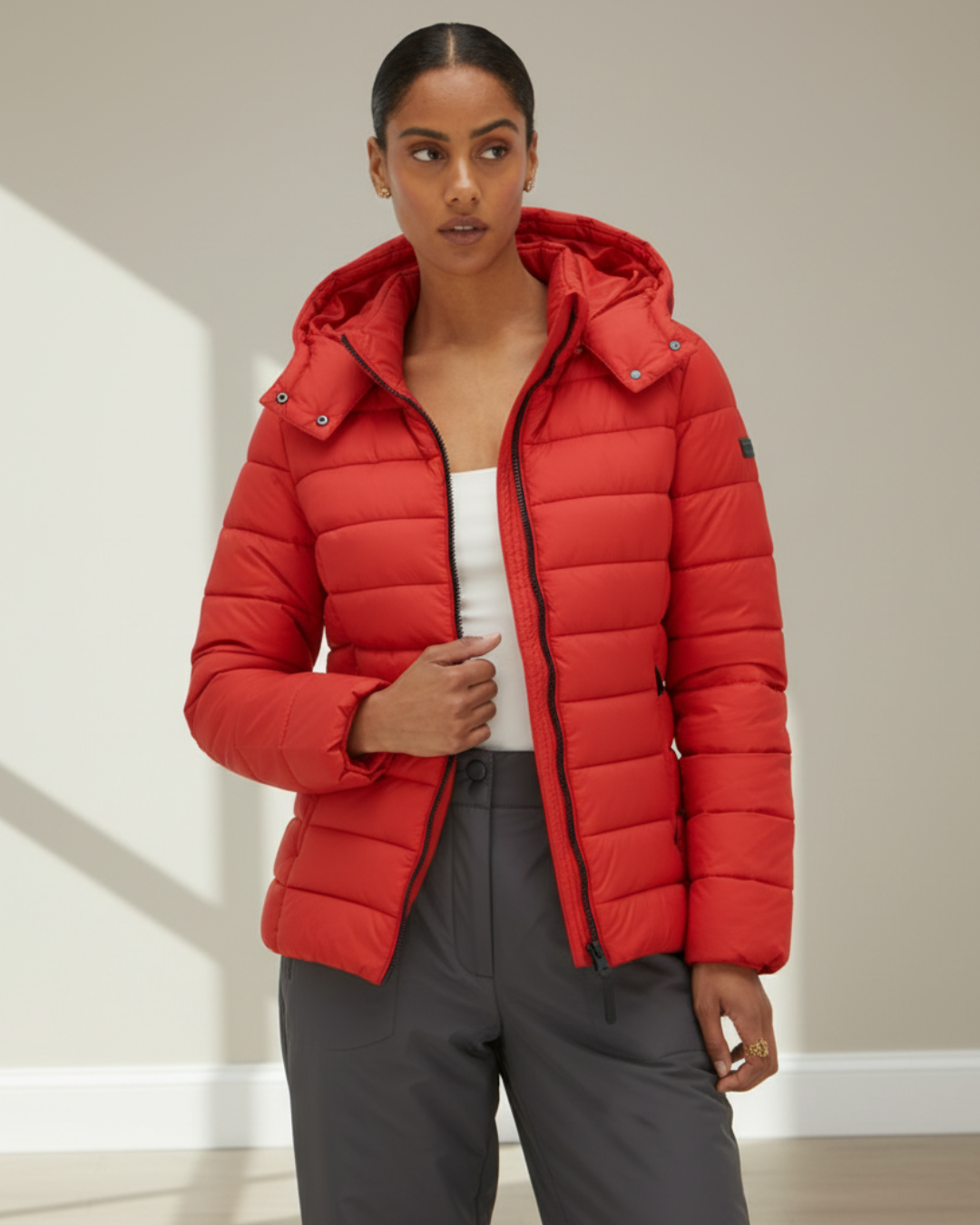 Gizelle | Women's Long Slim Fit Quilted Winter Jacket