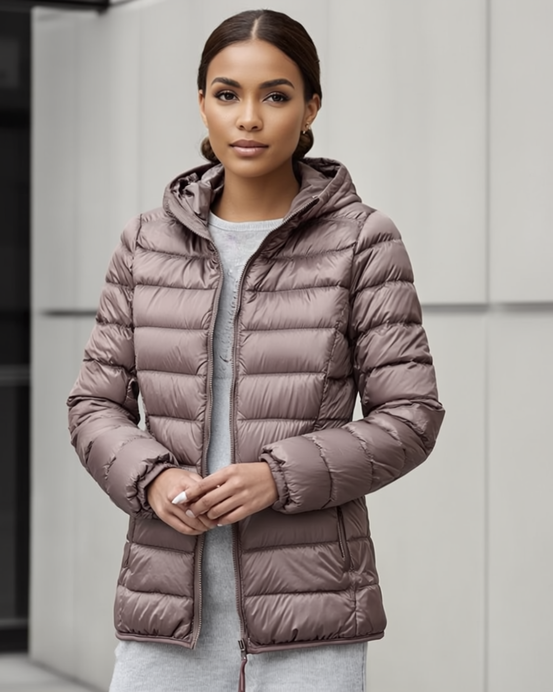 Stella | Women's Quilted Down Jacket with Hood