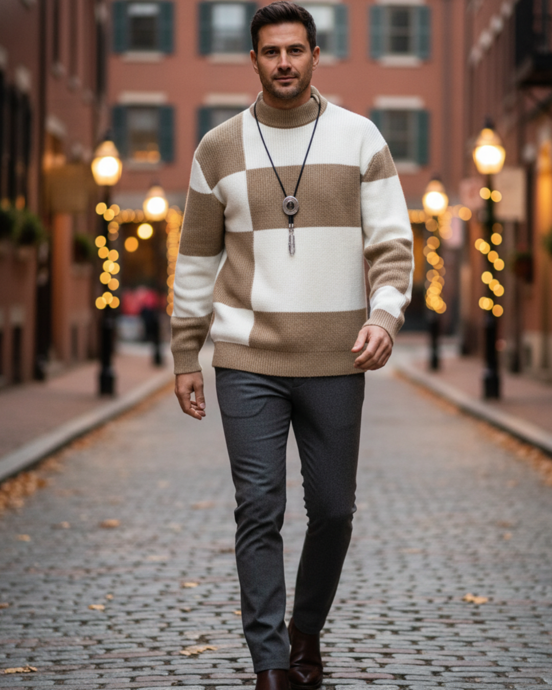 Joshua | Men's Monochrome Memento Sweater