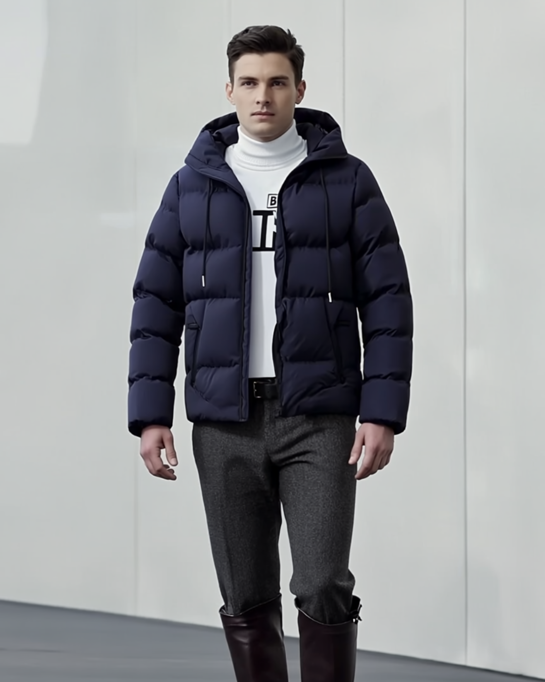 Ronnie | Men's Parka Jacket Quilted Weather-Resistant Hooded