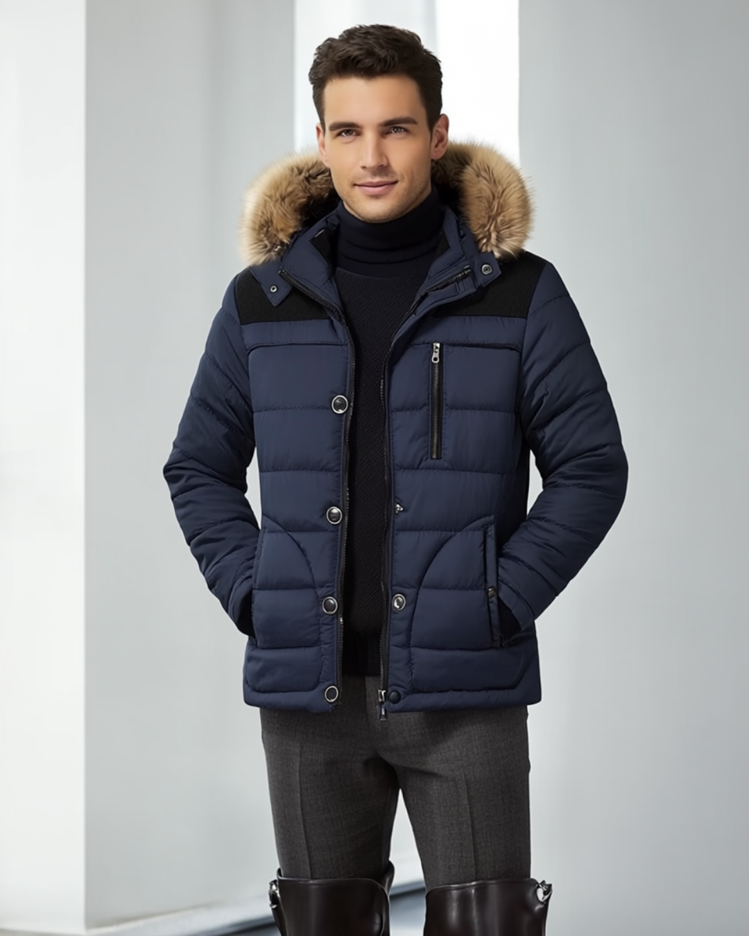 Reymon | Men's Parka Jacket Quilted Insulated