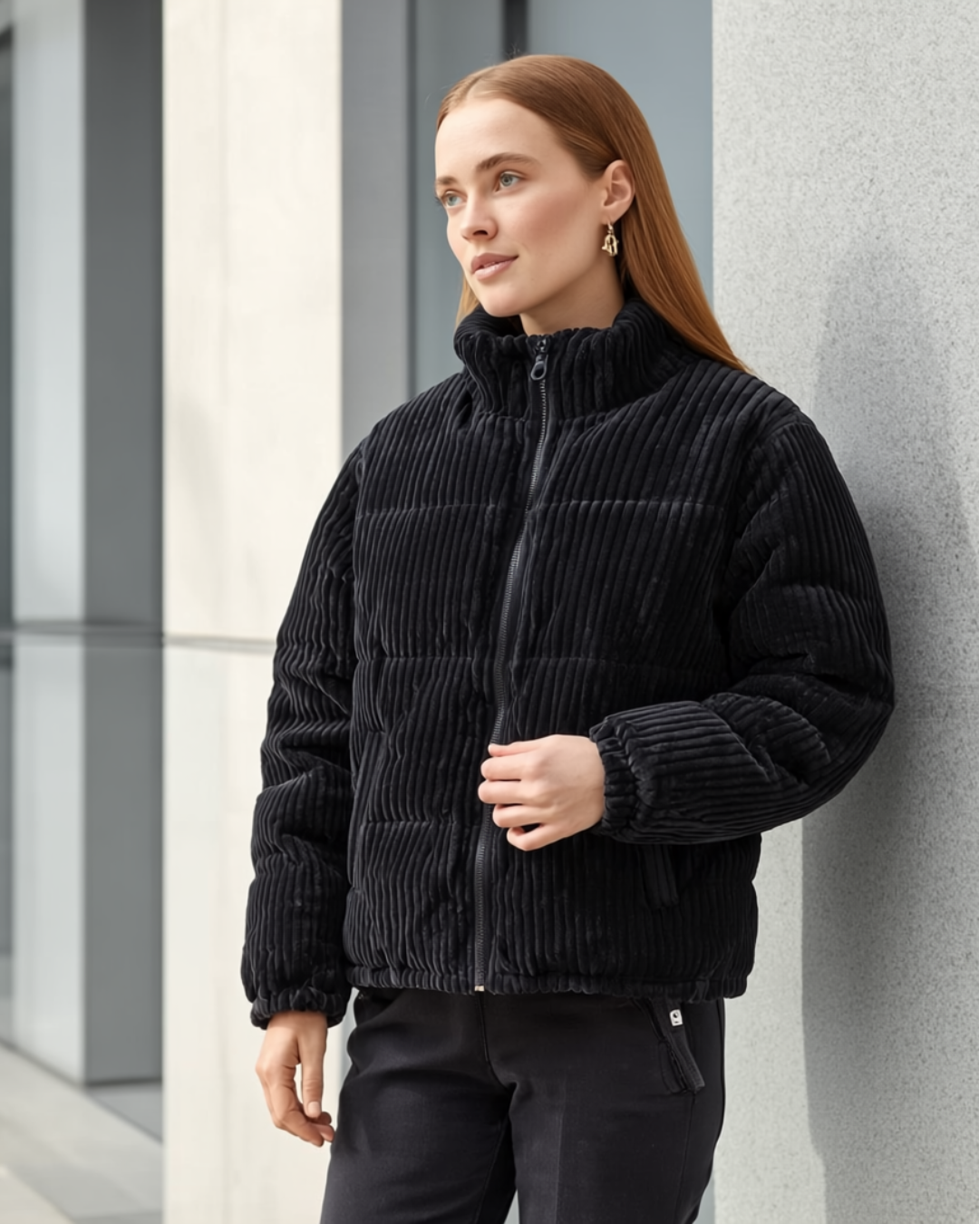 Viela | Women's Corduroy Puffer Jacket