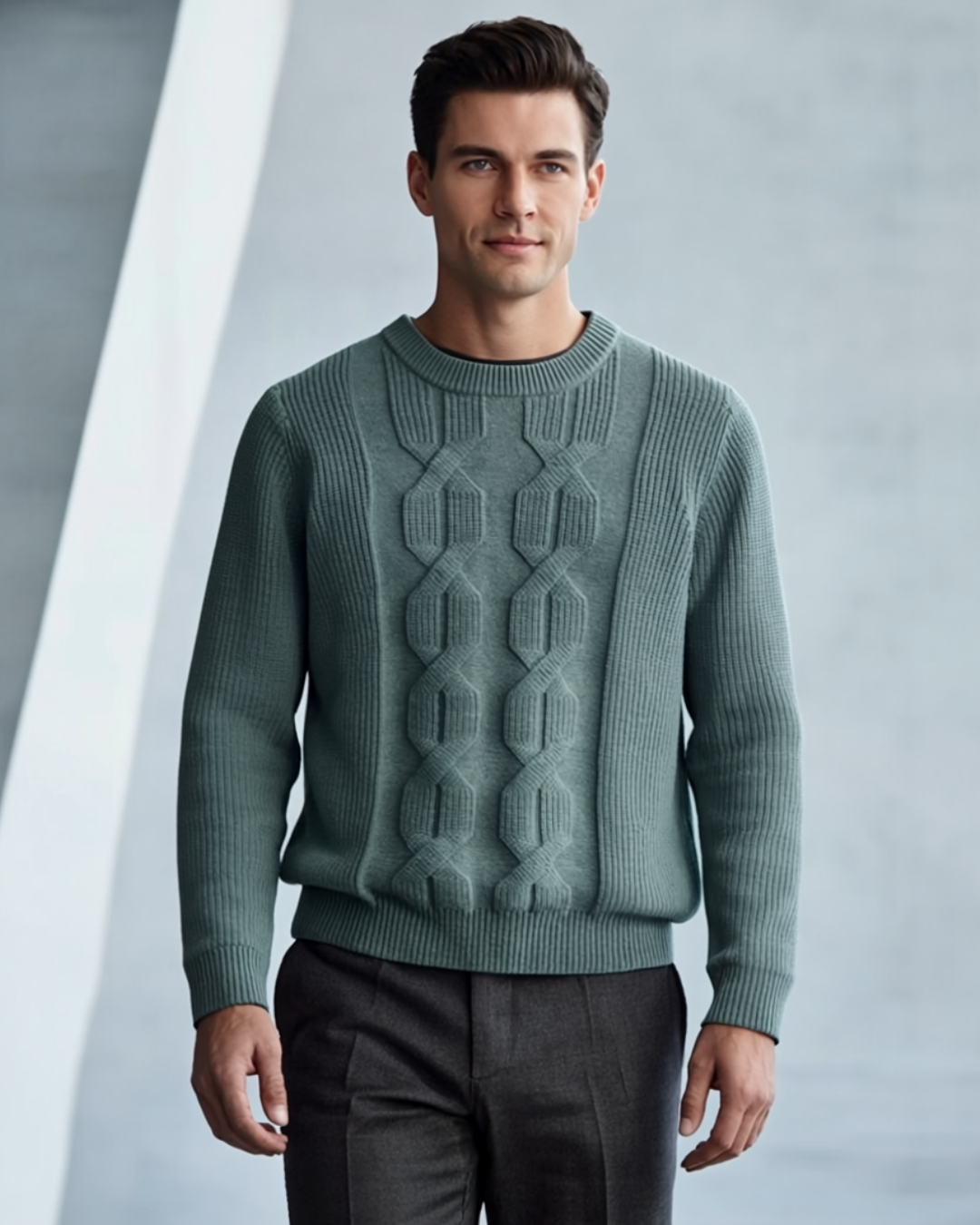 Carlito | Men's Cashmere Cable Knit Sweater