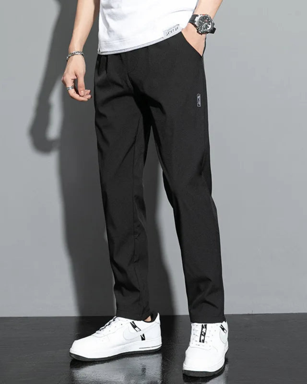 Samuel – Ice Silk Slim Fit Broek voor Heren