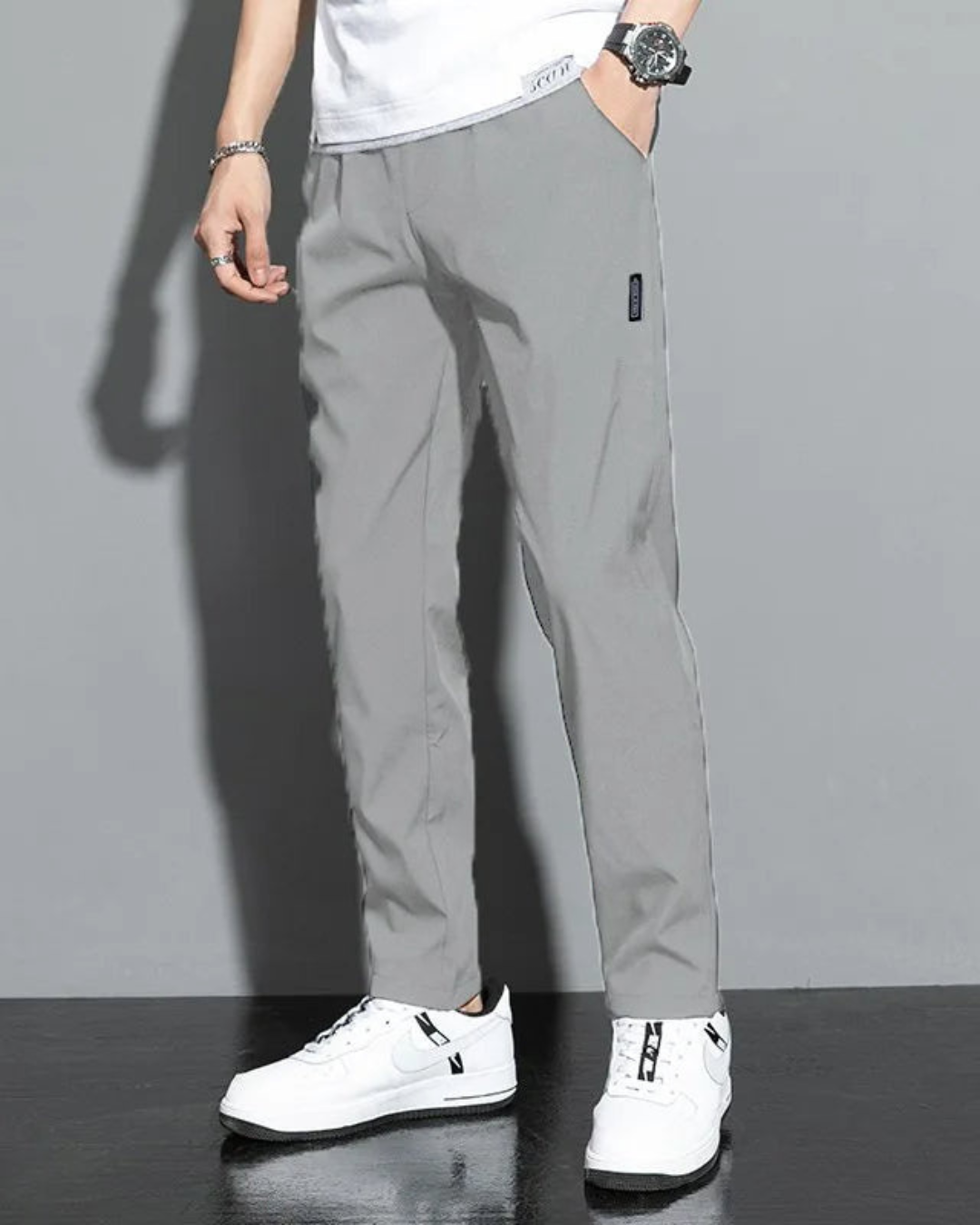 Samuel – Ice Silk Slim Fit Broek voor Heren