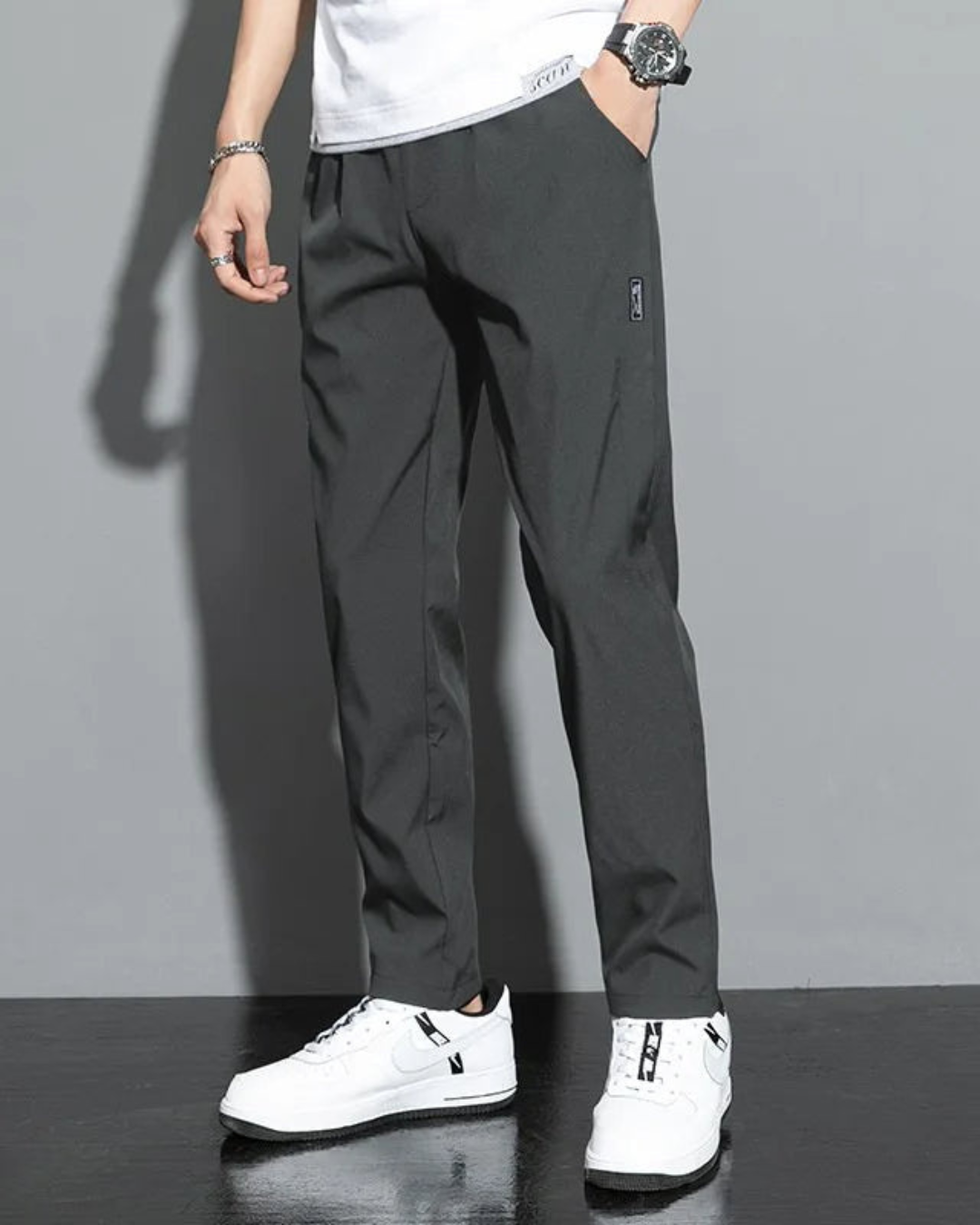 Samuel – Ice Silk Slim Fit Broek voor Heren