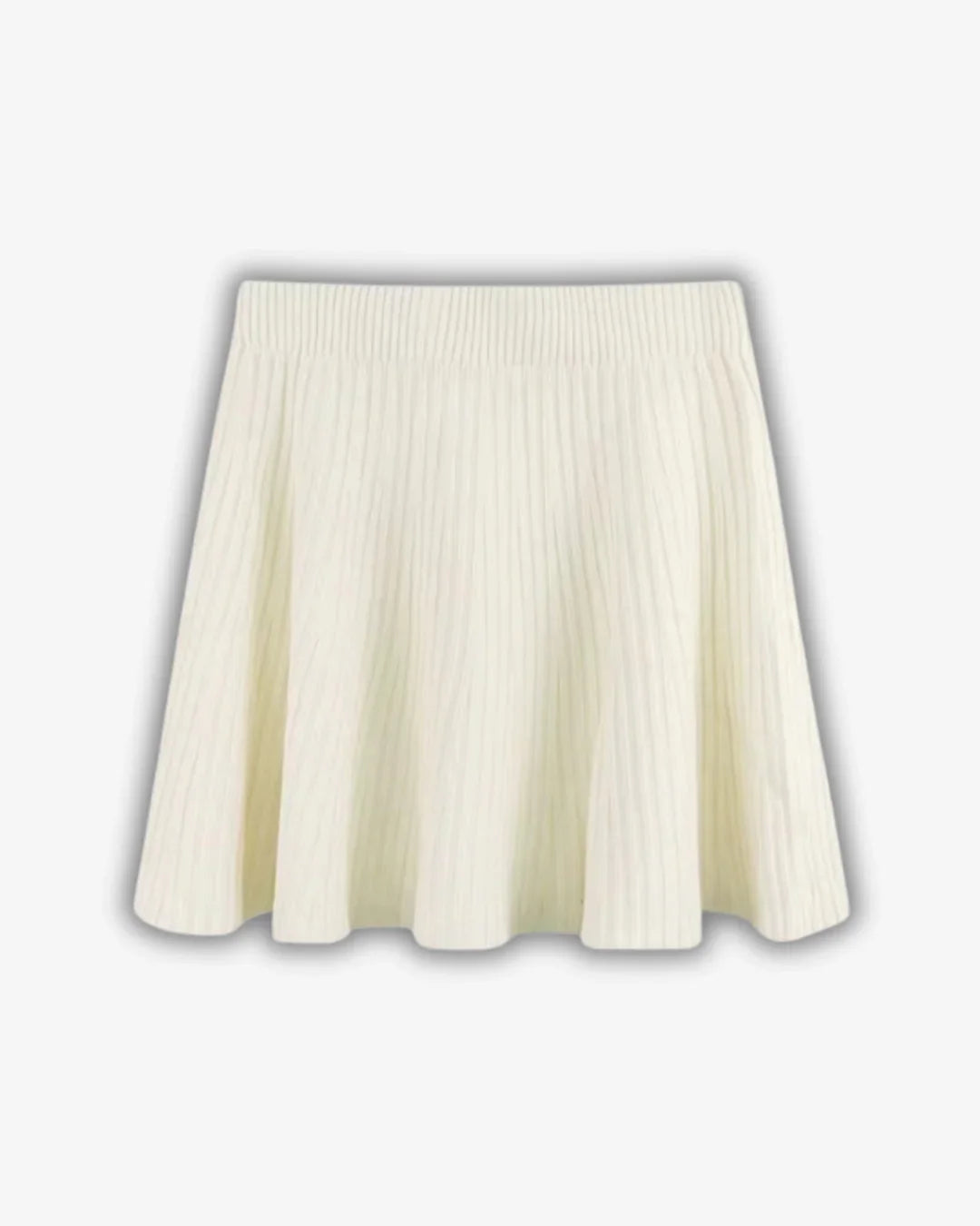 The Collegiate Classic – Rowena Pleated Wool-Look Skirt