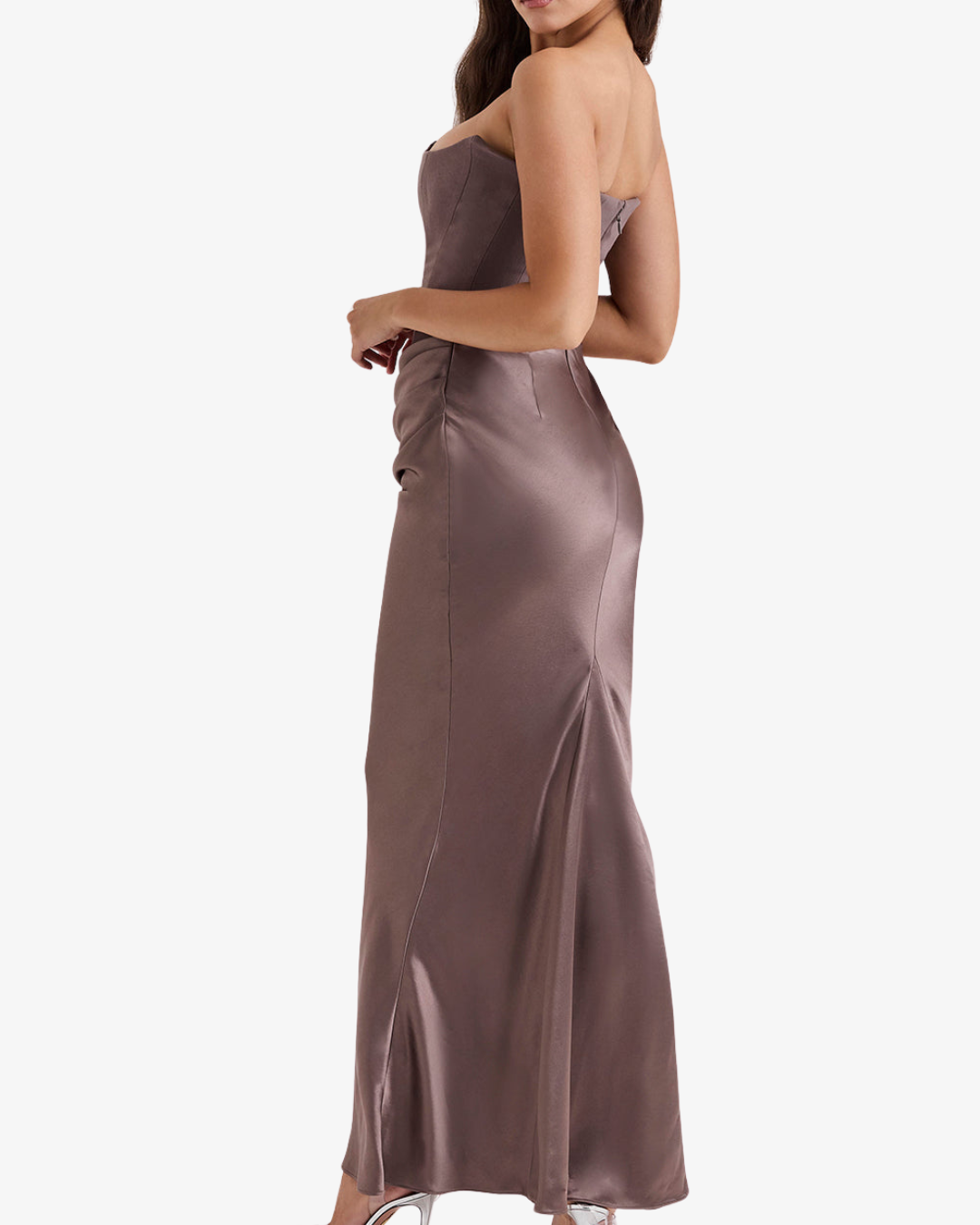 Bethany | Strapless Corset Maxi Dress for Evenings