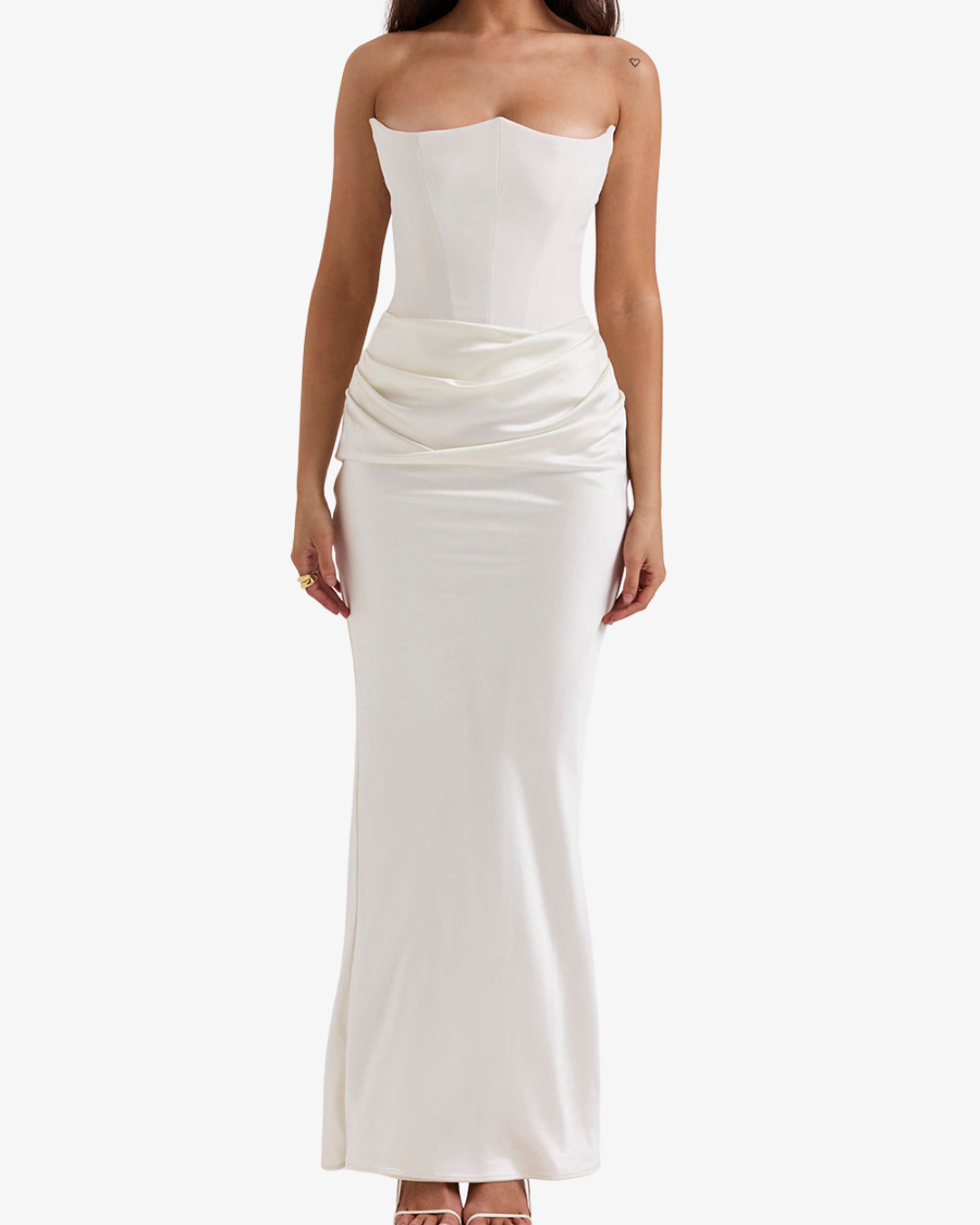 Bethany | Strapless Corset Maxi Dress for Evenings