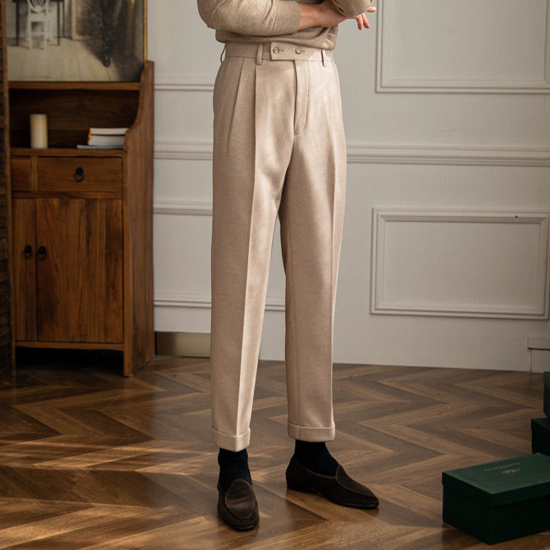 The Barcelona Classic High-Waist Trousers – Effortless Elegance & Comfort